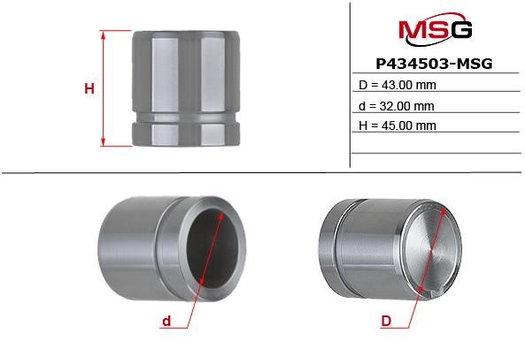 MSG P434503-MSG Piston caliper P434503MSG: Dobra cena w Polsce na 2407.PL - Kup Teraz!
