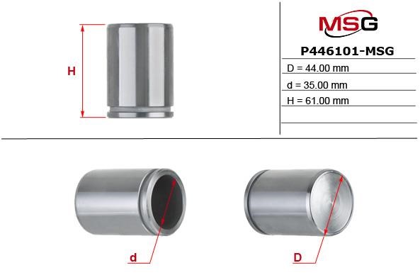 MSG P446101-MSG Поршень суппорта P446101MSG: Отличная цена - Купить в Польше на 2407.PL!