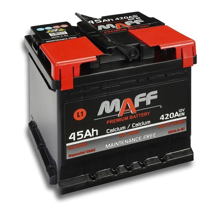 Maff 545 E0 Батарея акумуляторна MAFF 6СТ-45 12В 45Аг 420A(EN) R+ 545E0: Приваблива ціна - Купити у Польщі на 2407.PL!
