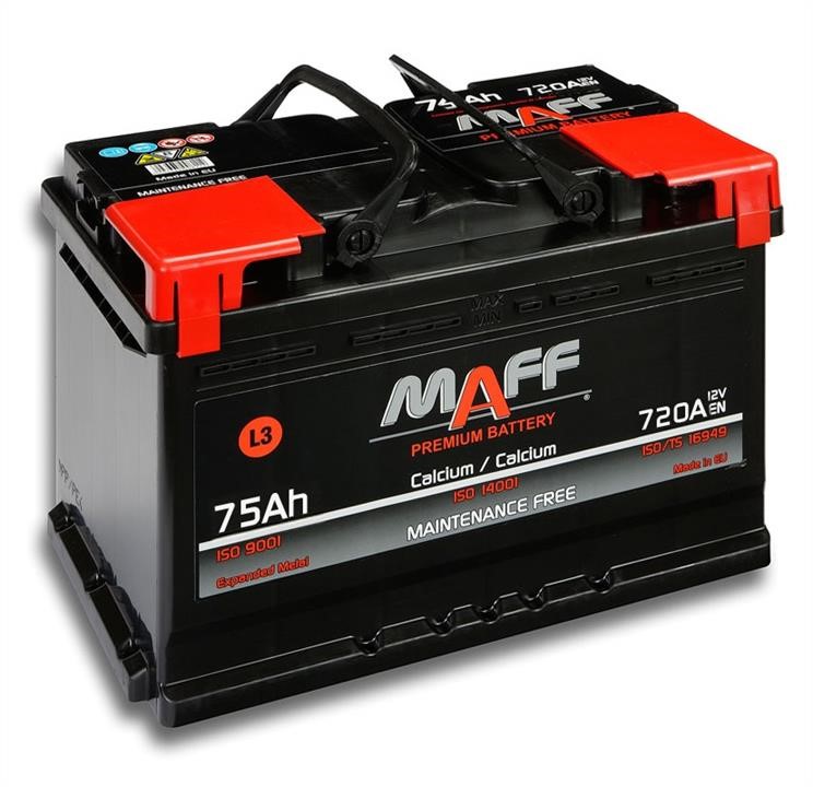 Maff 575 E0 Battery MAFF 6ST-75 12V 75Ah 720A(EN) R+ 575E0: Buy near me in Poland at 2407.PL - Good price!