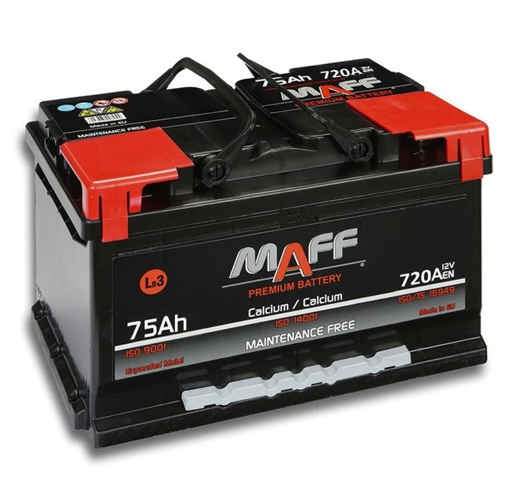 Maff 575 E8 Battery MAFF 6ST-75 12V 75Ah 720A(EN) R+ 575E8: Buy near me in Poland at 2407.PL - Good price!