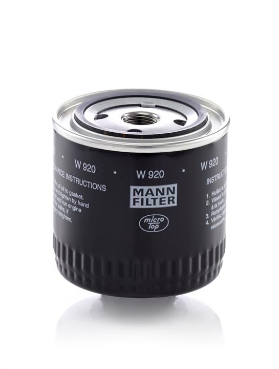 Mann-Filter W 920 Oil Filter W920: Buy near me in Poland at 2407.PL - Good price!
