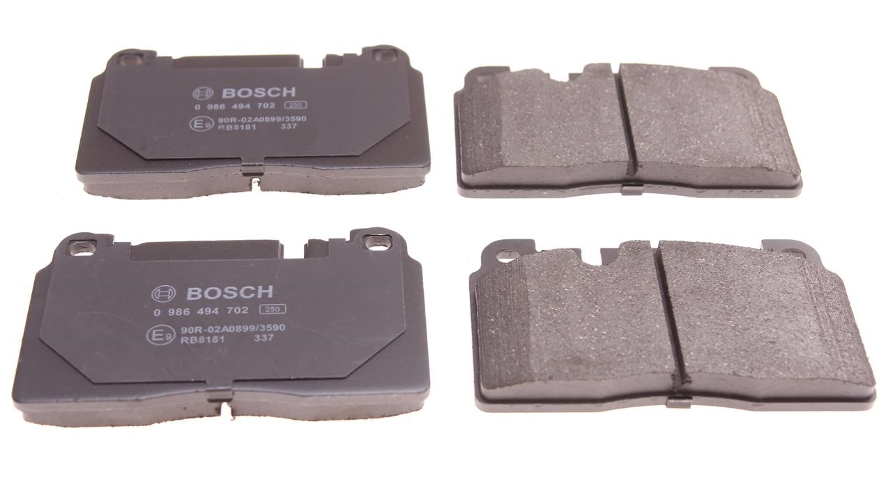 Bosch 0 986 494 702 Гальмівні колодки, комплект 0986494702: Приваблива ціна - Купити у Польщі на 2407.PL!