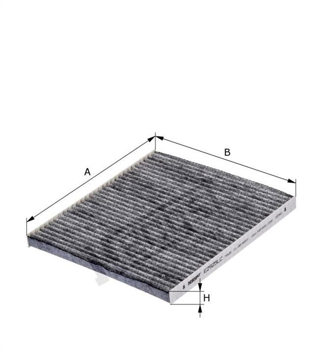 Hengst E2925LC Filter, interior air E2925LC: Buy near me in Poland at 2407.PL - Good price!