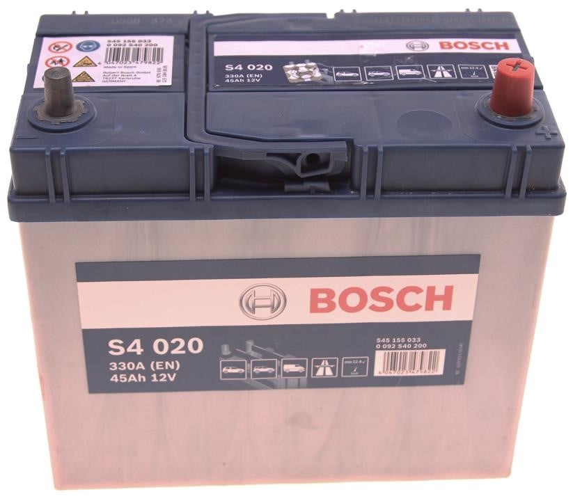 Bosch 0 092 S40 200 Starterbatterie Bosch 12V 45AH 330A(EN) R+ 0092S40200: Kaufen Sie zu einem guten Preis in Polen bei 2407.PL!