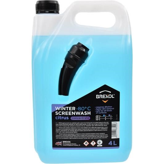 Brexol 48021171334 Winter windshield washer fluid, concentrate -80°С, Citrus, 4L 48021171334: Buy near me in Poland at 2407.PL - Good price!