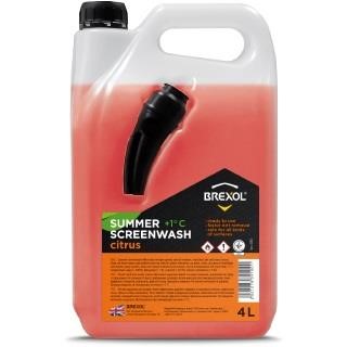 Brexol 48021278391 Summer windshield washer fluid, Citrus (with funnel), 4L 48021278391: Buy near me at 2407.PL in Poland at an Affordable price!