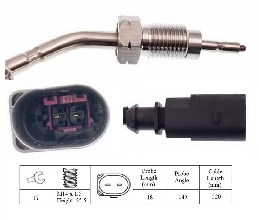 Intermotor 27308 Exhaust gas temperature sensor 27308: Buy near me at 2407.PL in Poland at an Affordable price!
