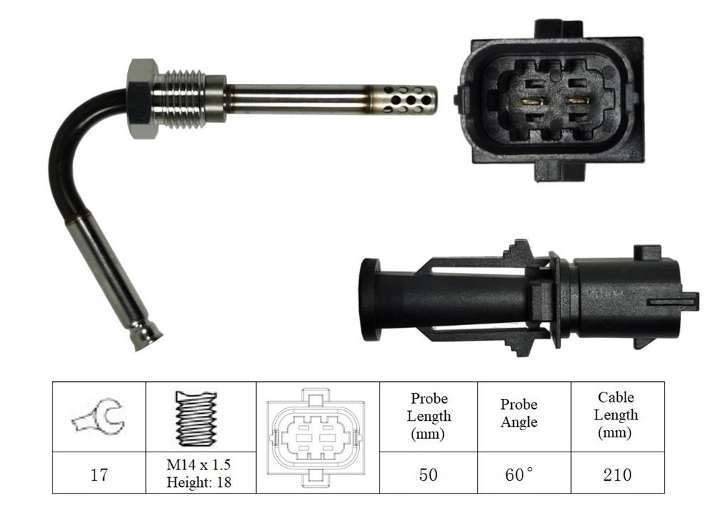 Intermotor 27108 Exhaust gas temperature sensor 27108: Buy near me in Poland at 2407.PL - Good price!