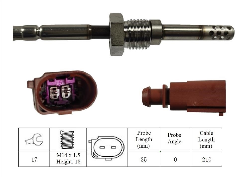 Lemark LXT116 Exhaust gas temperature sensor LXT116: Buy near me in Poland at 2407.PL - Good price!