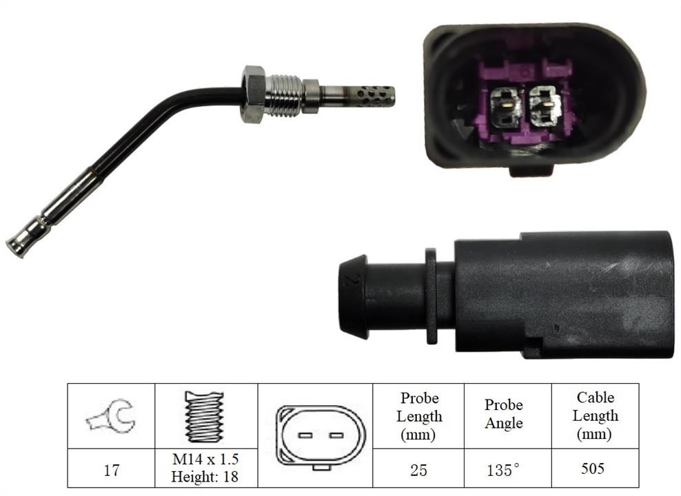 Lemark LXT002 Exhaust gas temperature sensor LXT002: Buy near me in Poland at 2407.PL - Good price!