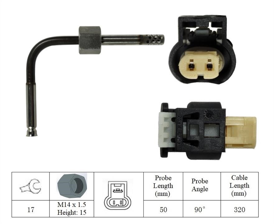 Lemark LXT028 Exhaust gas temperature sensor LXT028: Buy near me in Poland at 2407.PL - Good price!