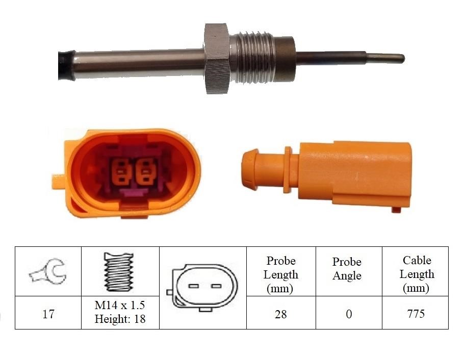 Lemark LXT147 Exhaust gas temperature sensor LXT147: Buy near me at 2407.PL in Poland at an Affordable price!