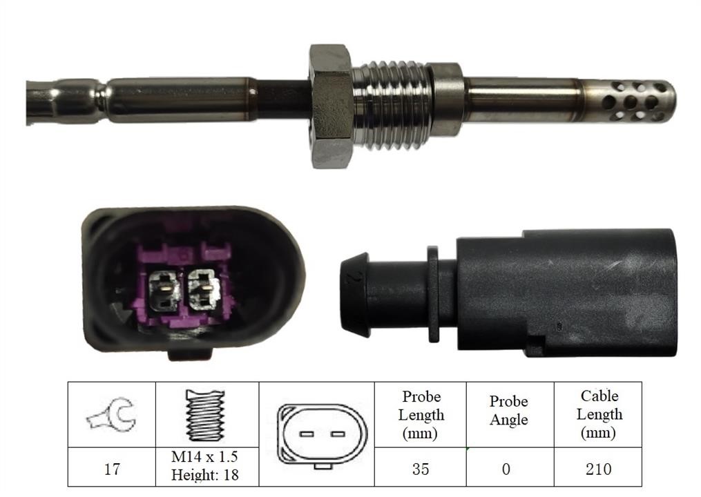 Lemark LXT305 Exhaust gas temperature sensor LXT305: Buy near me in Poland at 2407.PL - Good price!