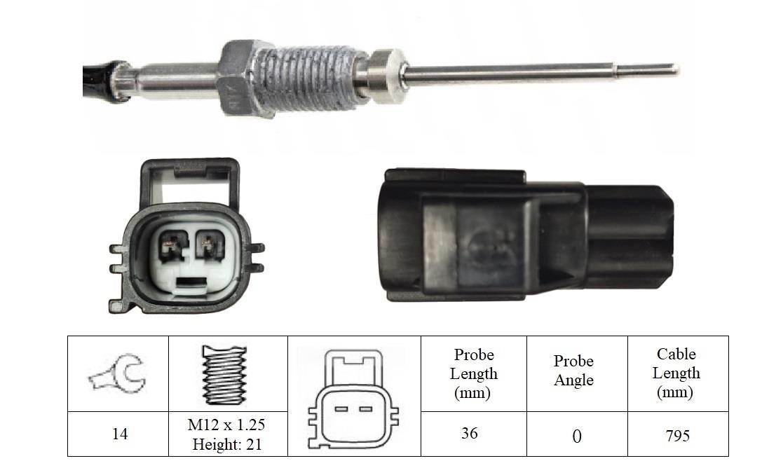 Lemark LXT087 Exhaust gas temperature sensor LXT087: Buy near me in Poland at 2407.PL - Good price!