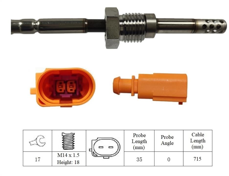 Lemark LXT004 Exhaust gas temperature sensor LXT004: Buy near me in Poland at 2407.PL - Good price!