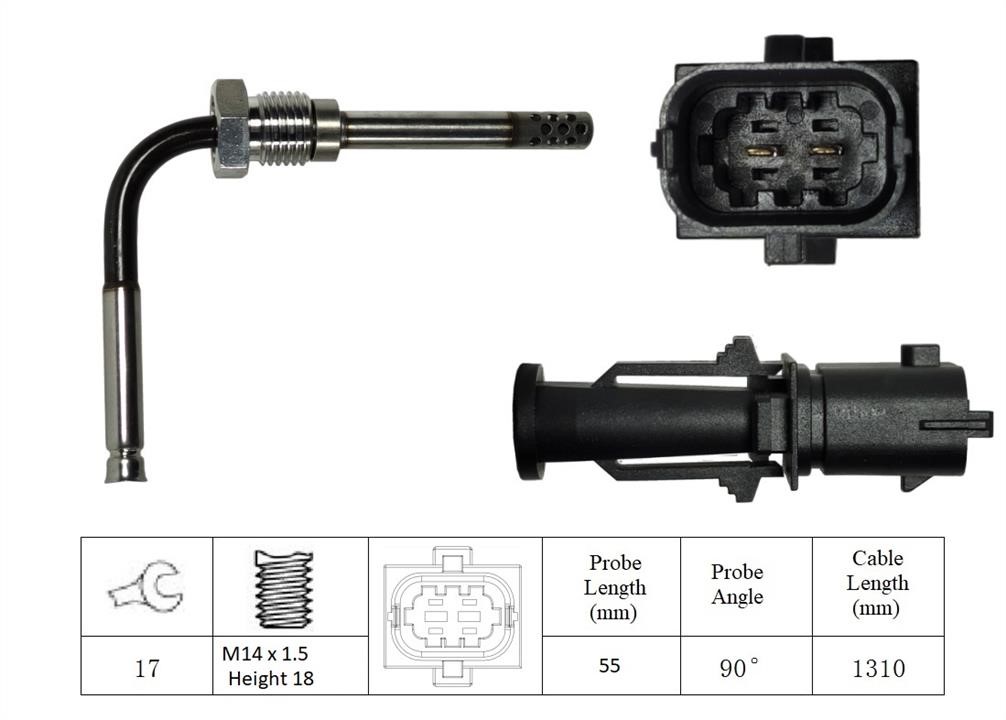 Lemark LXT051 Exhaust gas temperature sensor LXT051: Buy near me in Poland at 2407.PL - Good price!