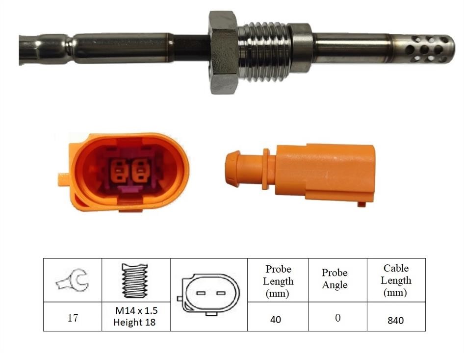 Lemark LXT019 Exhaust gas temperature sensor LXT019: Buy near me in Poland at 2407.PL - Good price!