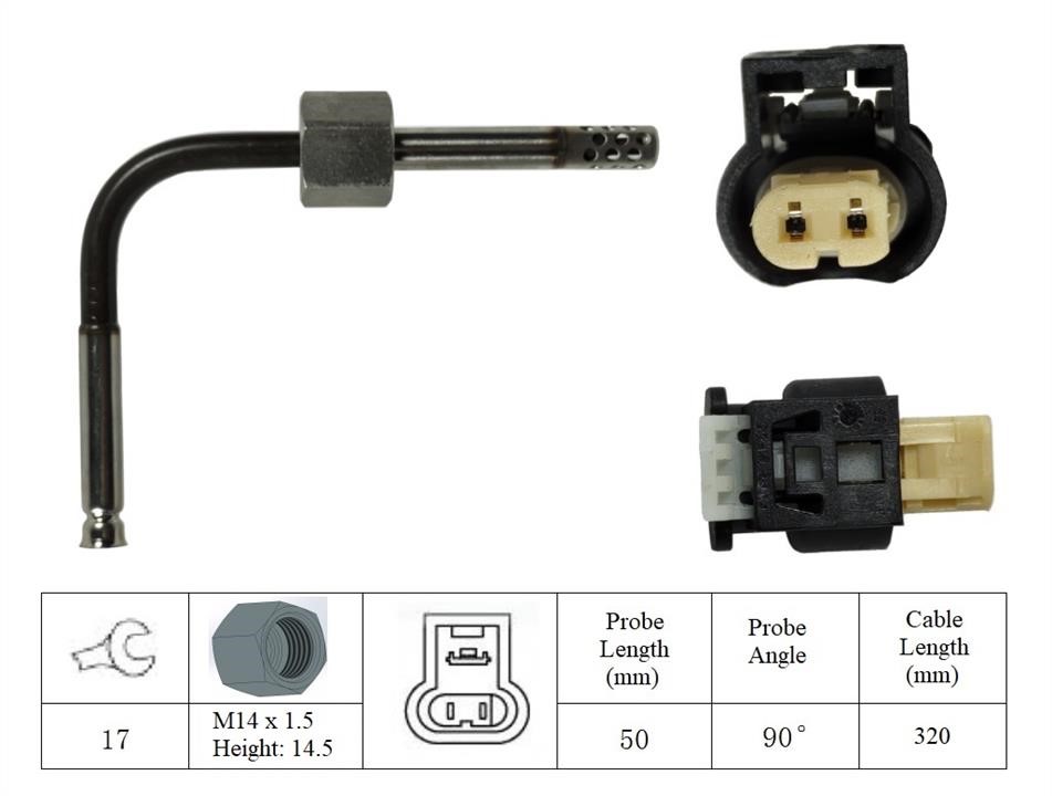 Lemark LXT041 Exhaust gas temperature sensor LXT041: Buy near me in Poland at 2407.PL - Good price!