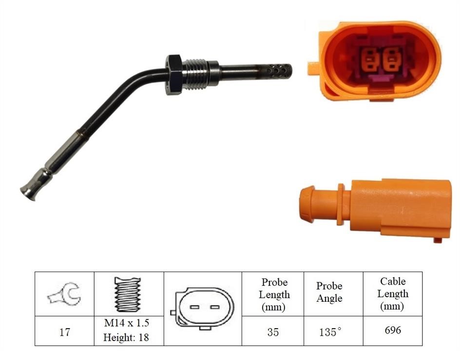 Lemark LXT191 Exhaust gas temperature sensor LXT191: Buy near me in Poland at 2407.PL - Good price!