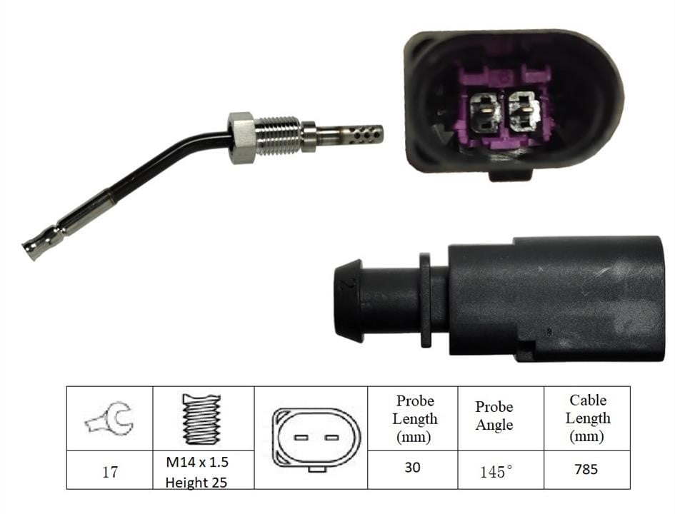Lemark LXT196 Exhaust gas temperature sensor LXT196: Buy near me in Poland at 2407.PL - Good price!