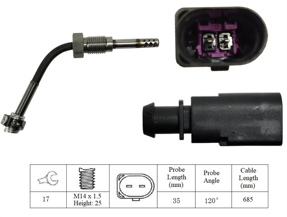 Lemark LXT306 Exhaust gas temperature sensor LXT306: Buy near me at 2407.PL in Poland at an Affordable price!