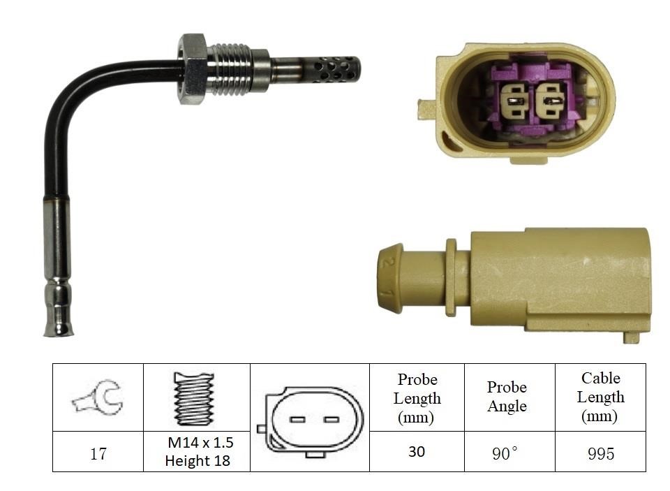 Lemark LXT249 Exhaust gas temperature sensor LXT249: Buy near me at 2407.PL in Poland at an Affordable price!