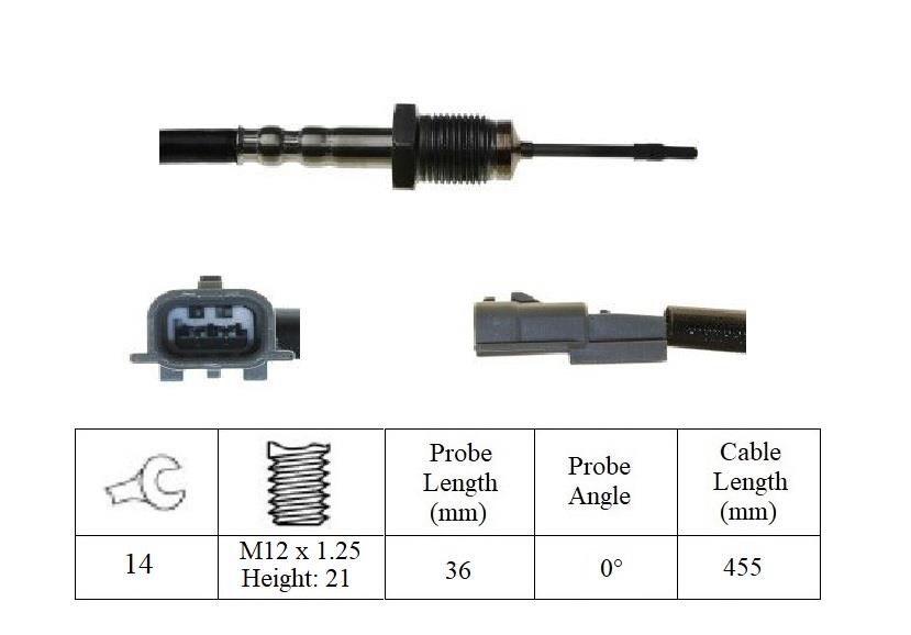 Lemark LXT355 Exhaust gas temperature sensor LXT355: Buy near me in Poland at 2407.PL - Good price!