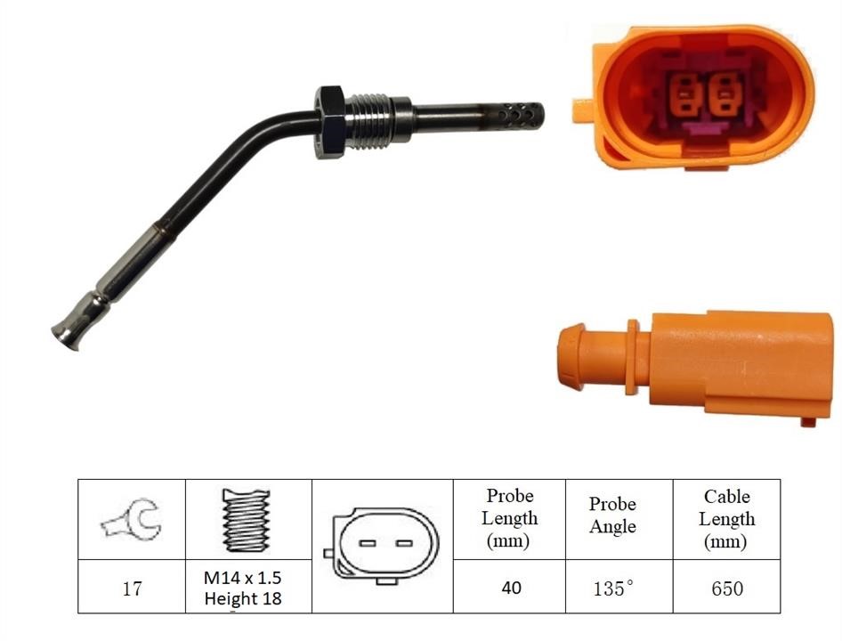 Lucas Electrical LGS6021 Датчик температури відпрацьованих газів LGS6021: Приваблива ціна - Купити у Польщі на 2407.PL!