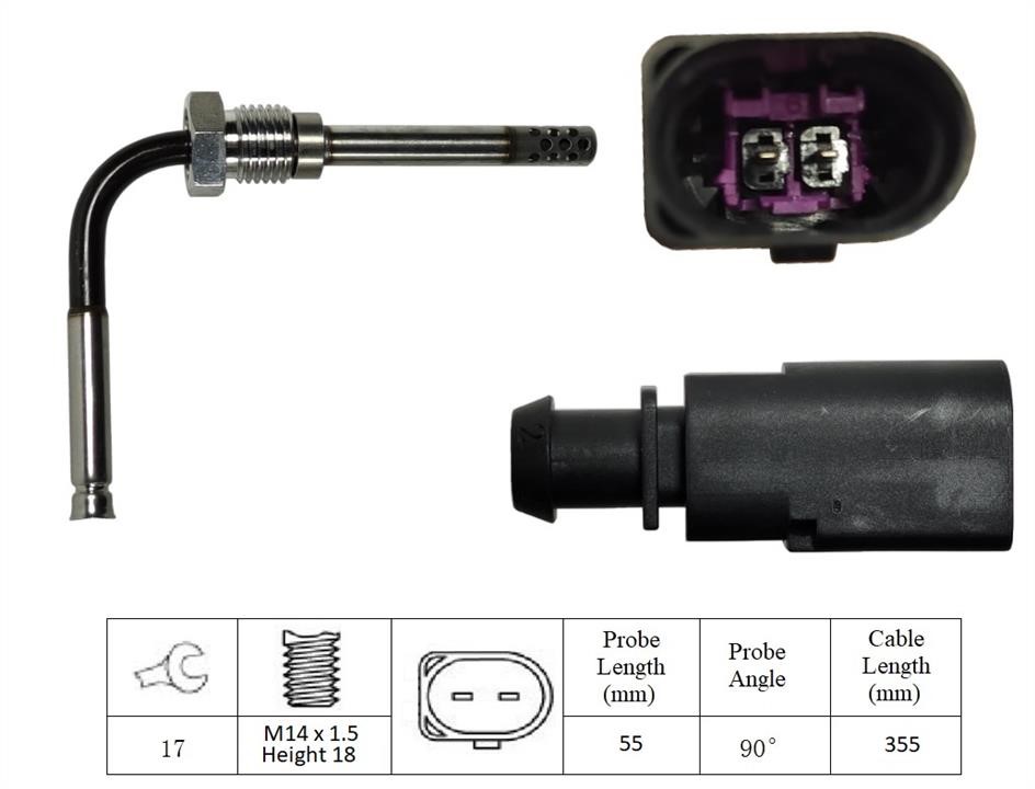 Lucas Electrical LGS6025 Exhaust gas temperature sensor LGS6025: Buy near me in Poland at 2407.PL - Good price!