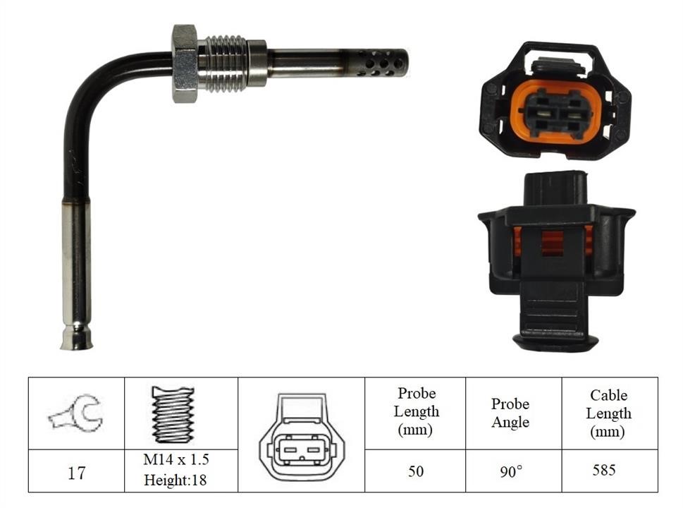 Lucas Electrical LGS7033 Датчик температури відпрацьованих газів LGS7033: Приваблива ціна - Купити у Польщі на 2407.PL!