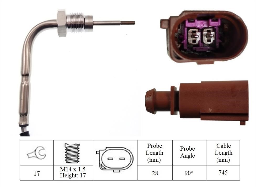 Lucas Electrical LGS7208 Датчик температури відпрацьованих газів LGS7208: Купити у Польщі - Добра ціна на 2407.PL!