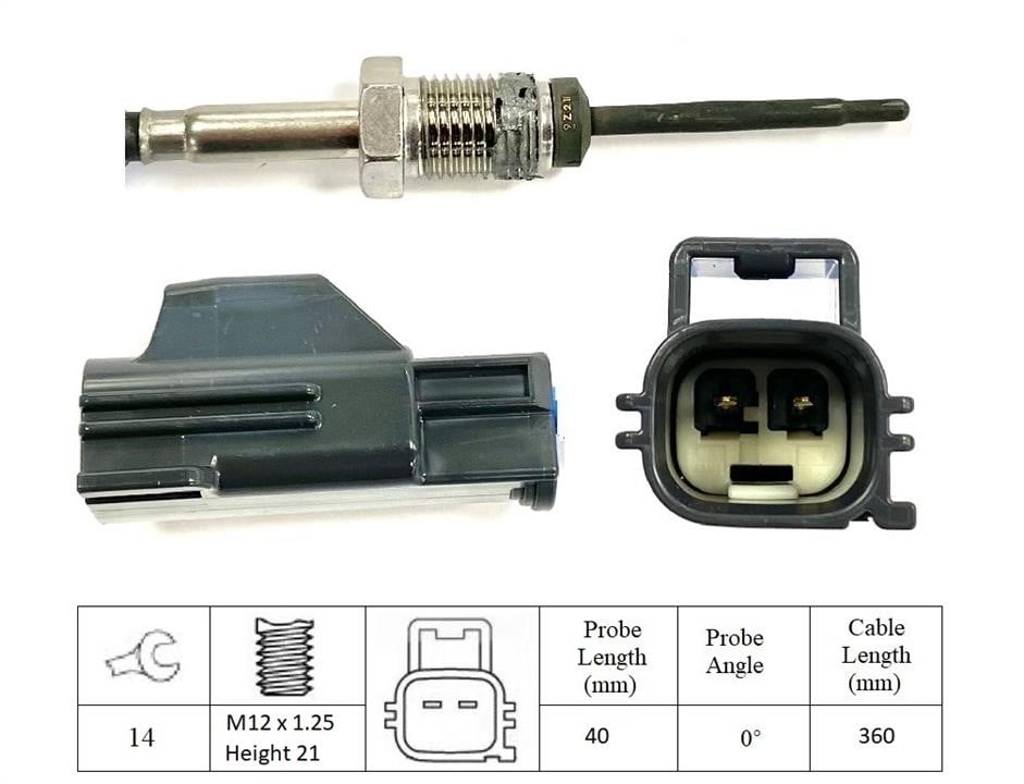 Lucas Electrical LGS7234 Датчик температури відпрацьованих газів LGS7234: Приваблива ціна - Купити у Польщі на 2407.PL!