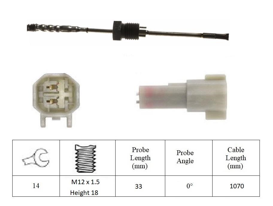 Lucas Electrical LGS7254 Датчик температури відпрацьованих газів LGS7254: Приваблива ціна - Купити у Польщі на 2407.PL!