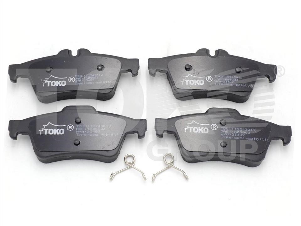 Toko T2243012 Brake Pad Set, disc brake T2243012: Buy near me in Poland at 2407.PL - Good price!
