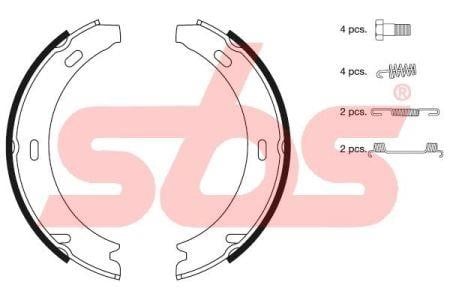 SBS 18512733412 Brake shoe set 18512733412: Buy near me at 2407.PL in Poland at an Affordable price!