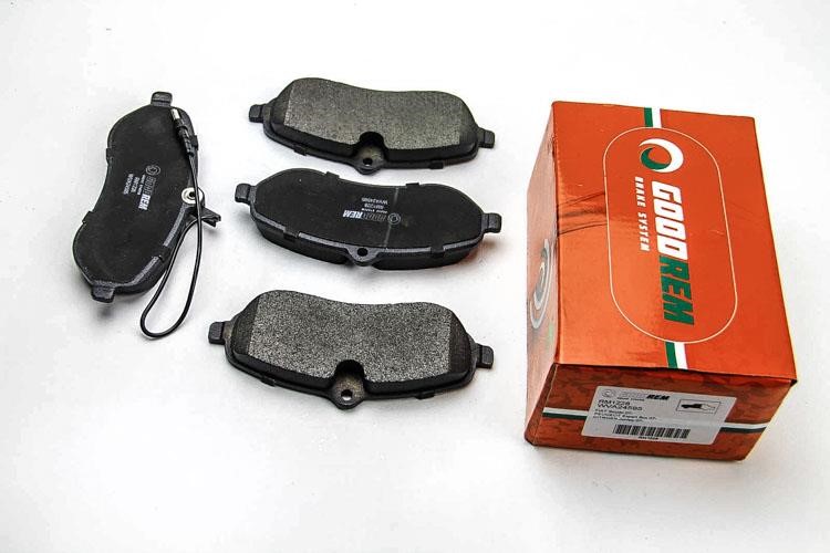 Goodrem RM1228 Front disc brake pads, set RM1228: Buy near me in Poland at 2407.PL - Good price!