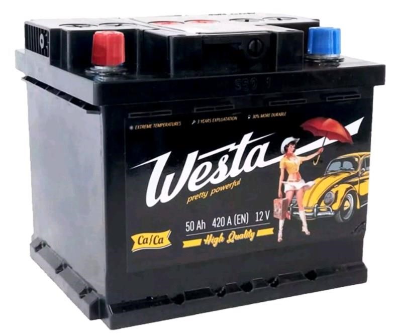 Westa WPP501 Battery WESTA 6CT-50 Pretty Powerful 12V 50Ah 420(EN) L+ WPP501: Buy near me at 2407.PL in Poland at an Affordable price!