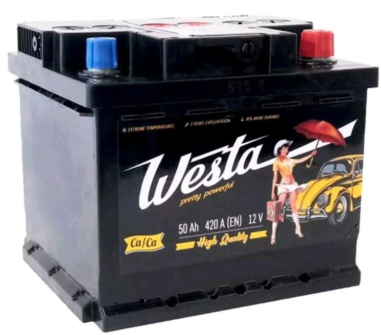Westa WPP500 Akumulator WESTA 6CT-50 Całkiem Mocny 12v 50Ah 420(EN) R+ WPP500: Dobra cena w Polsce na 2407.PL - Kup Teraz!