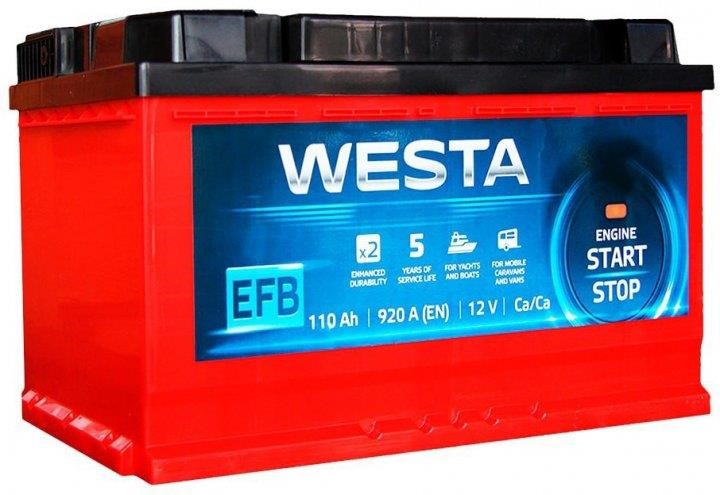 Westa WAE101 Akumulator WESTA 6CT-100 ASIA EFB Start-Stop 12v 100Ah 850(EN) L+ WAE101: Dobra cena w Polsce na 2407.PL - Kup Teraz!