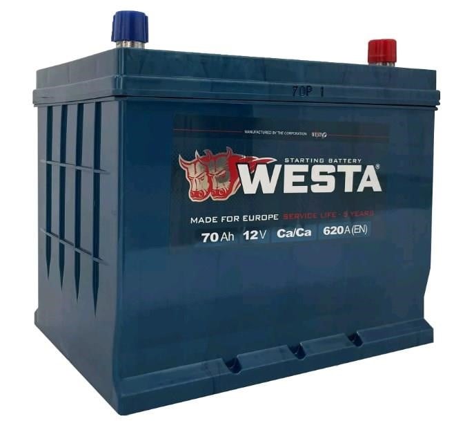 Westa WA700 Акумулятор WESTA 6CT-70 JIS ASIA 12B 70Аг 580(EN) R+ WA700: Купити у Польщі - Добра ціна на 2407.PL!