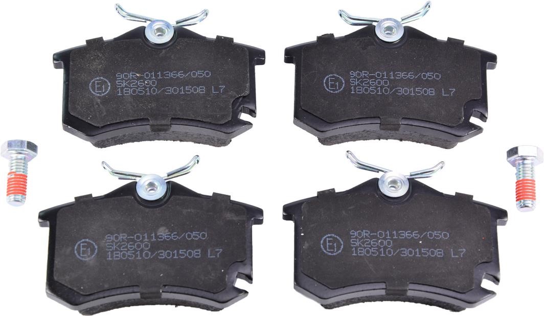 Тормозные колодки дисковые задние, комплект ABE C2W026ABE