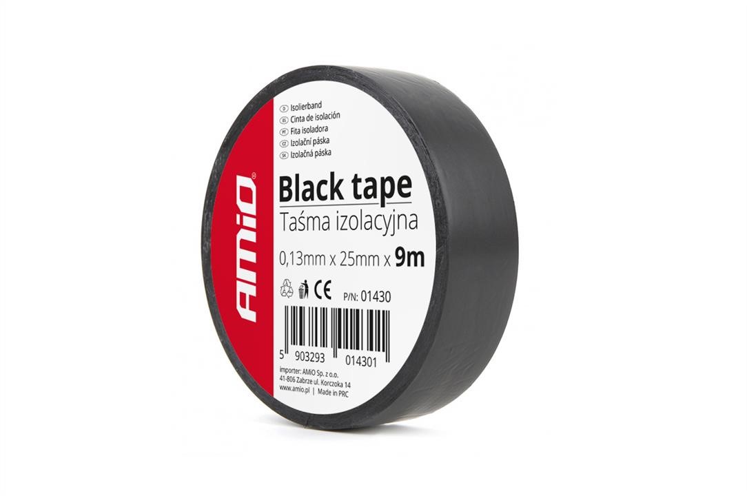 AMiO 01430 Insulating tape black, 9 m 01430: Buy near me in Poland at 2407.PL - Good price!