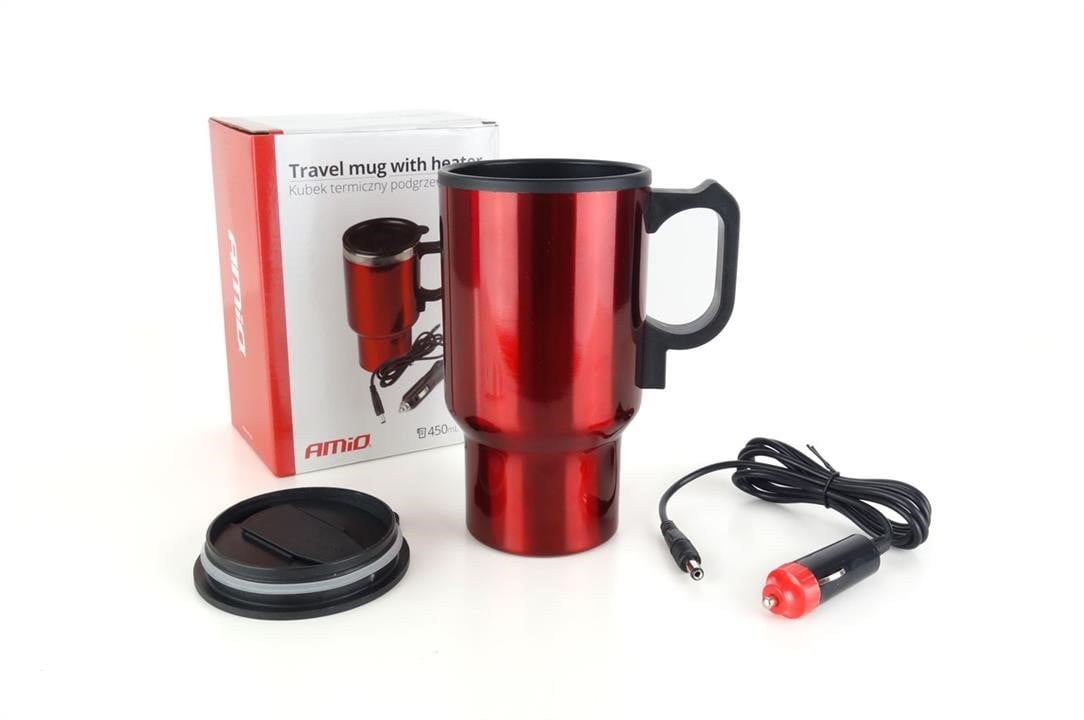 AMiO 02177 DC Car kettle/mug 450ml red color 12V 02177: Buy near me in Poland at 2407.PL - Good price!