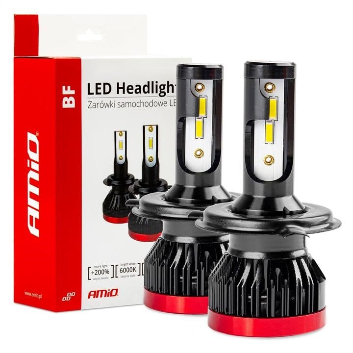 AMiO 02241 Лампа світлодіодна AMiO 12В LED Headlight H4 BF 02241: Приваблива ціна - Купити у Польщі на 2407.PL!