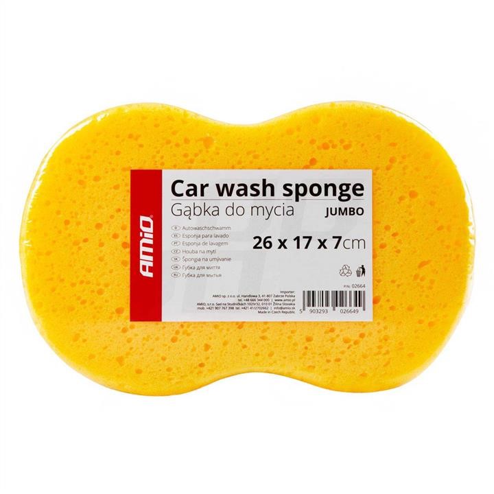 AMiO 02664 Sponge for car wash Jumbo 26x17x7 cm 02664: Buy near me in Poland at 2407.PL - Good price!