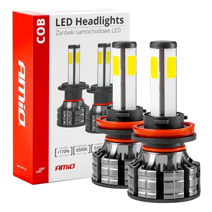 AMiO 02845 Лампа светодиодная AMiO 12В LED Headlight COB 4Side Series H8/H9/H11 02845: Отличная цена - Купить в Польше на 2407.PL!