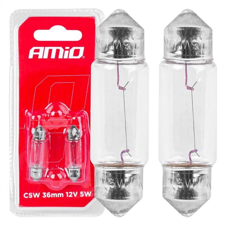 AMiO 03348 Лампа накаливания AMiO 12В C5W Festoon SV 8,5-8 36мм 03348: Отличная цена - Купить в Польше на 2407.PL!