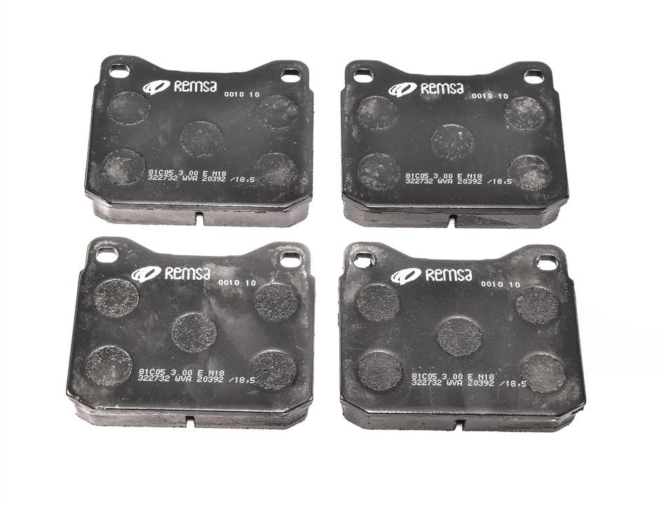 Remsa 001010 Brake Pad Set, disc brake 001010: Buy near me in Poland at 2407.PL - Good price!