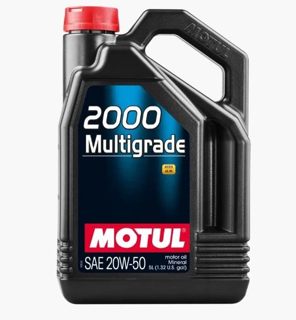 Motul 100311 Engine oil Motul 2000 MULTIGRADE 20W-50, 5L 100311: Buy near me in Poland at 2407.PL - Good price!